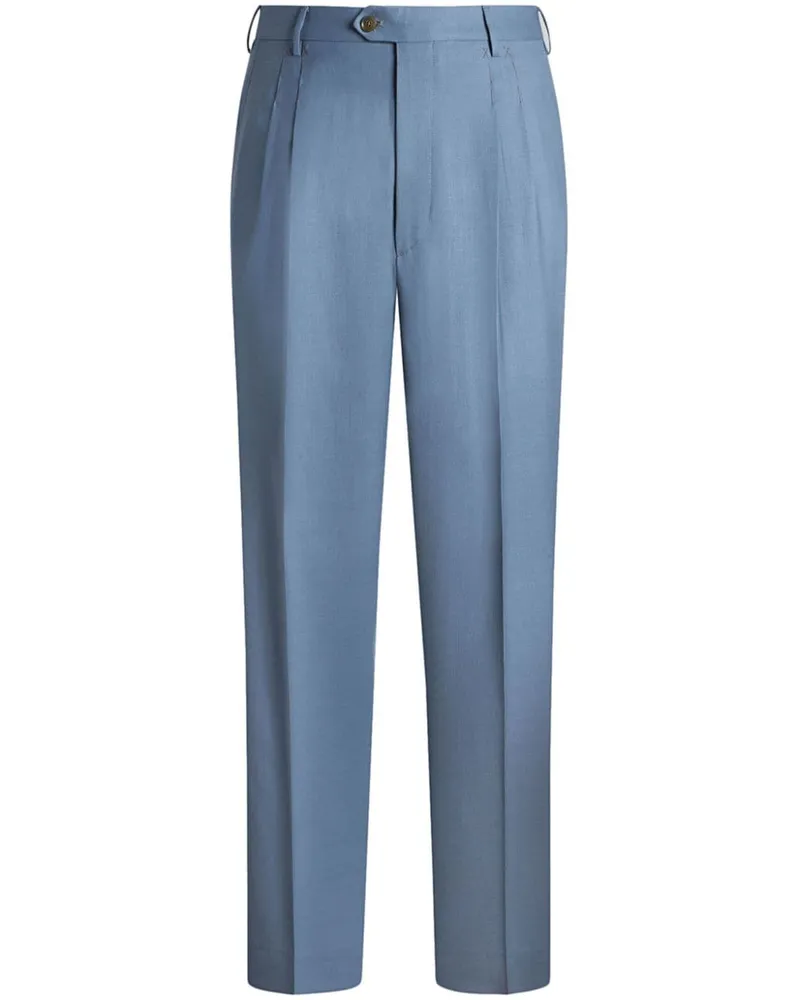 Etro Plissierte Hose - Blau Blau
