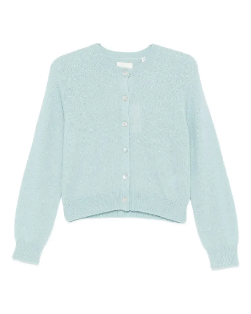 DÔEN Langärmeliger Petra Cardigan - Blau Blau