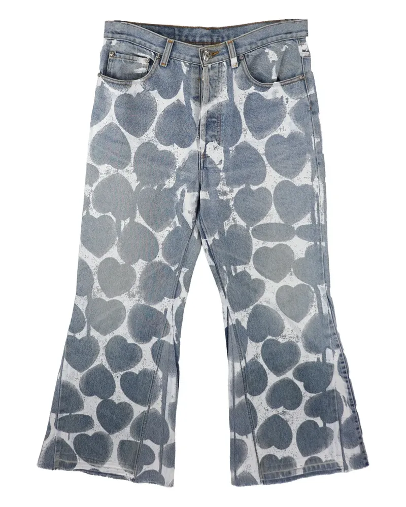 READYMADE Jeans mit Herz-Print - Blau Blau