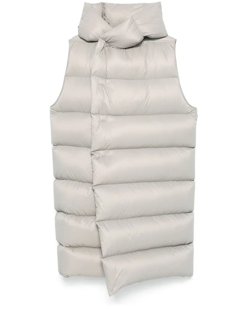 Rick Owens Mantel mit Kapuze - Grau Grau