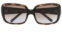 Oversized-Sonnenbrille in Schildpattoptik - Braun