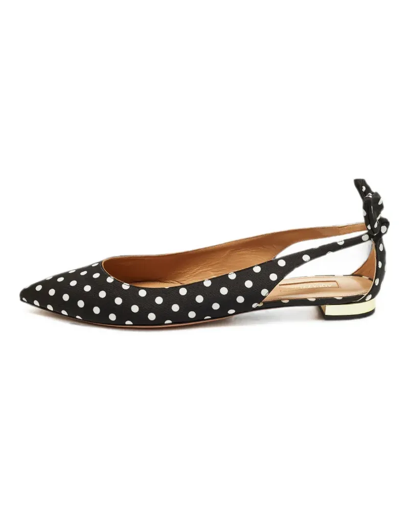 Aquazzura Deneuve polka dot pumps - Schwarz Schwarz