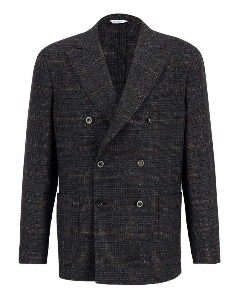 Boglioli double-breasted checked blazer - Grau Grau
