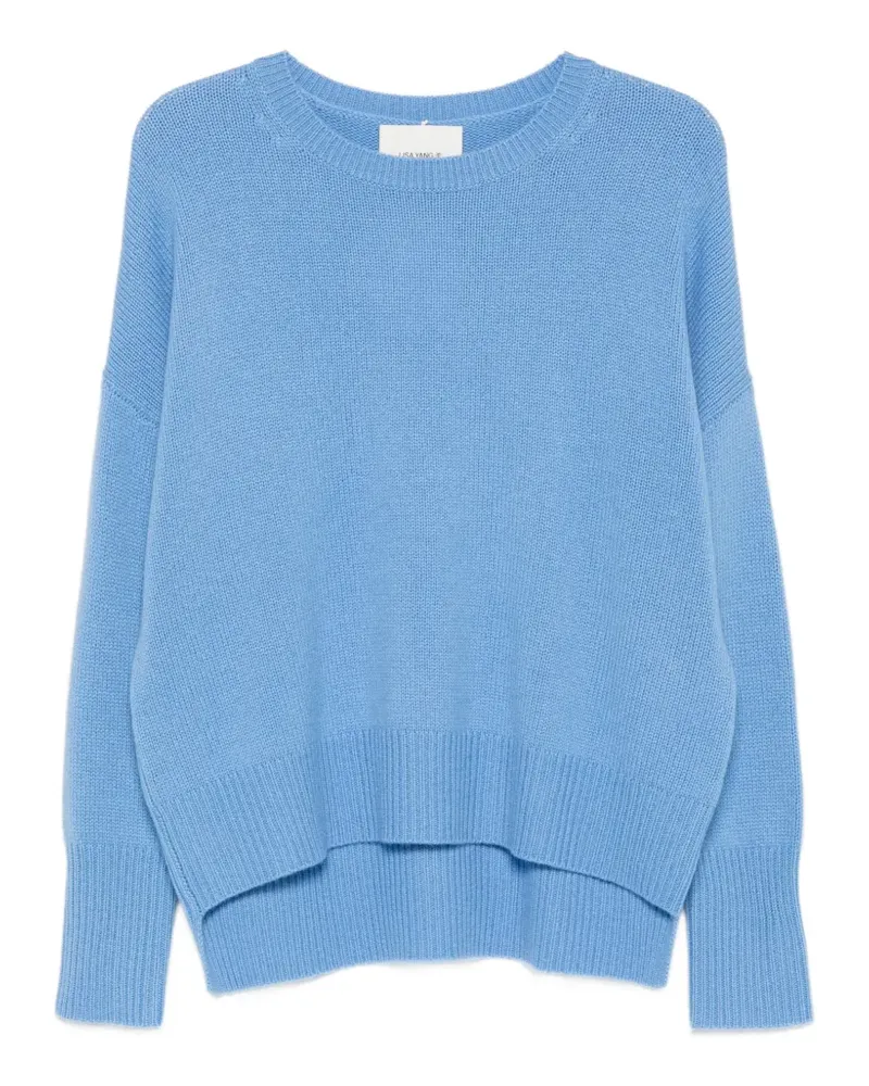 Lisa Yang Mila ribbed-knit crew-neck sweater - Blau Blau