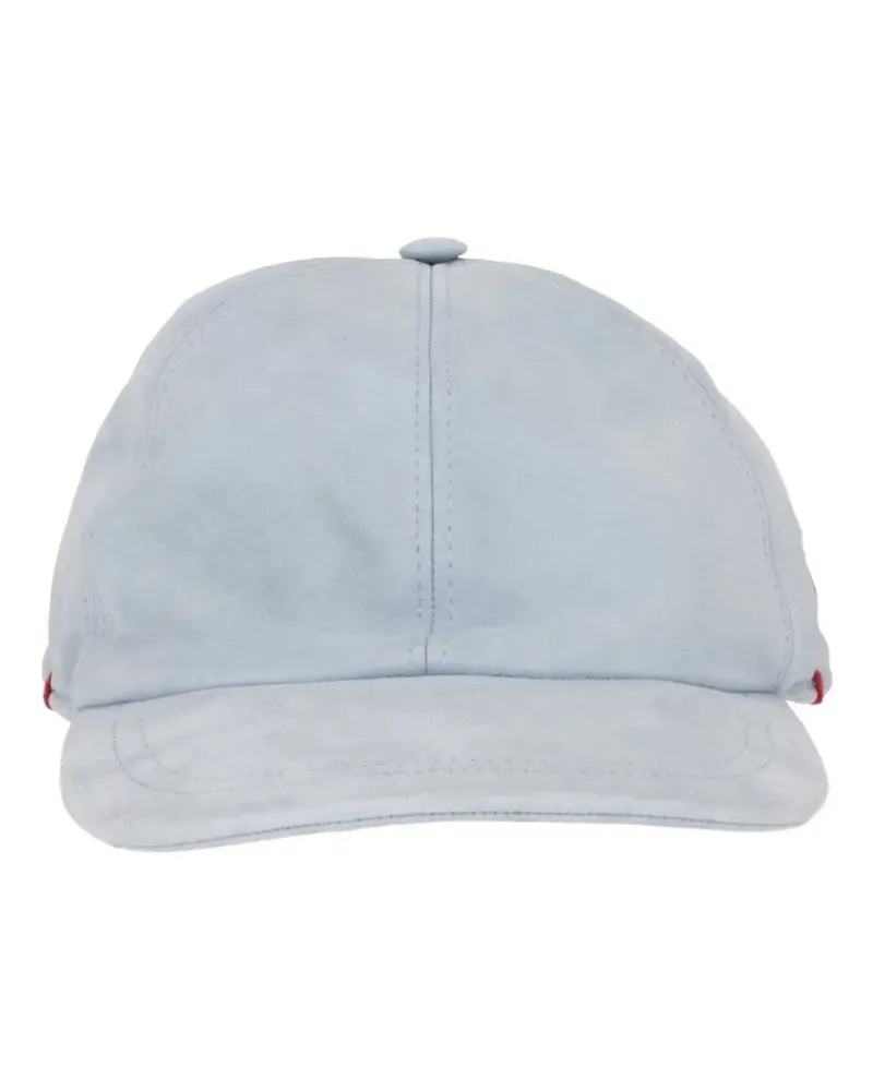 Isaia suede baseball cap - Blau Blau