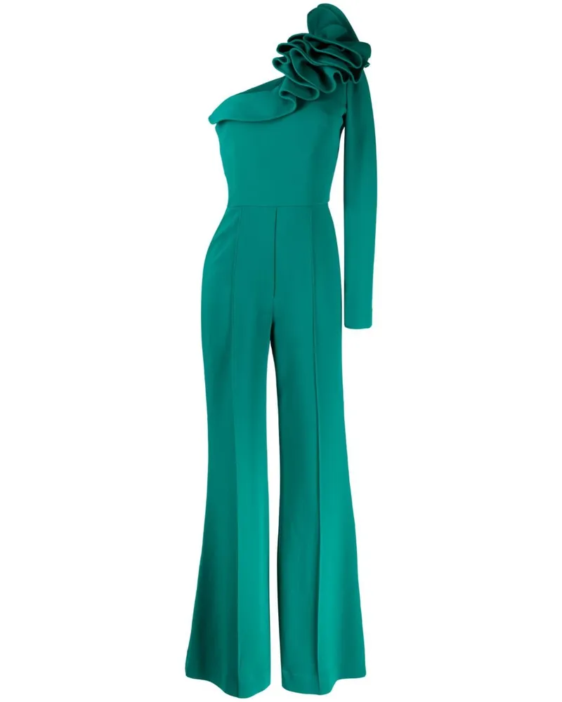 Elie Saab One-Shoulder-Jumpsuit - Grün Grün
