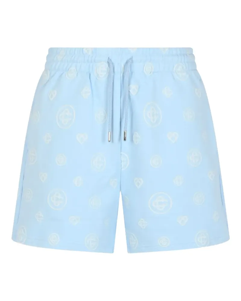 Casablanca Paris Shorts mit Monogramm-Stickerei - Blau Blau