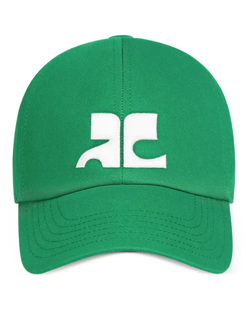 Courrèges AC Baseballkappe mit Logo-Patch - Grün Grün