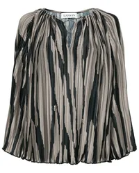 Lanvin Bluse mit abstraktem Print Grau