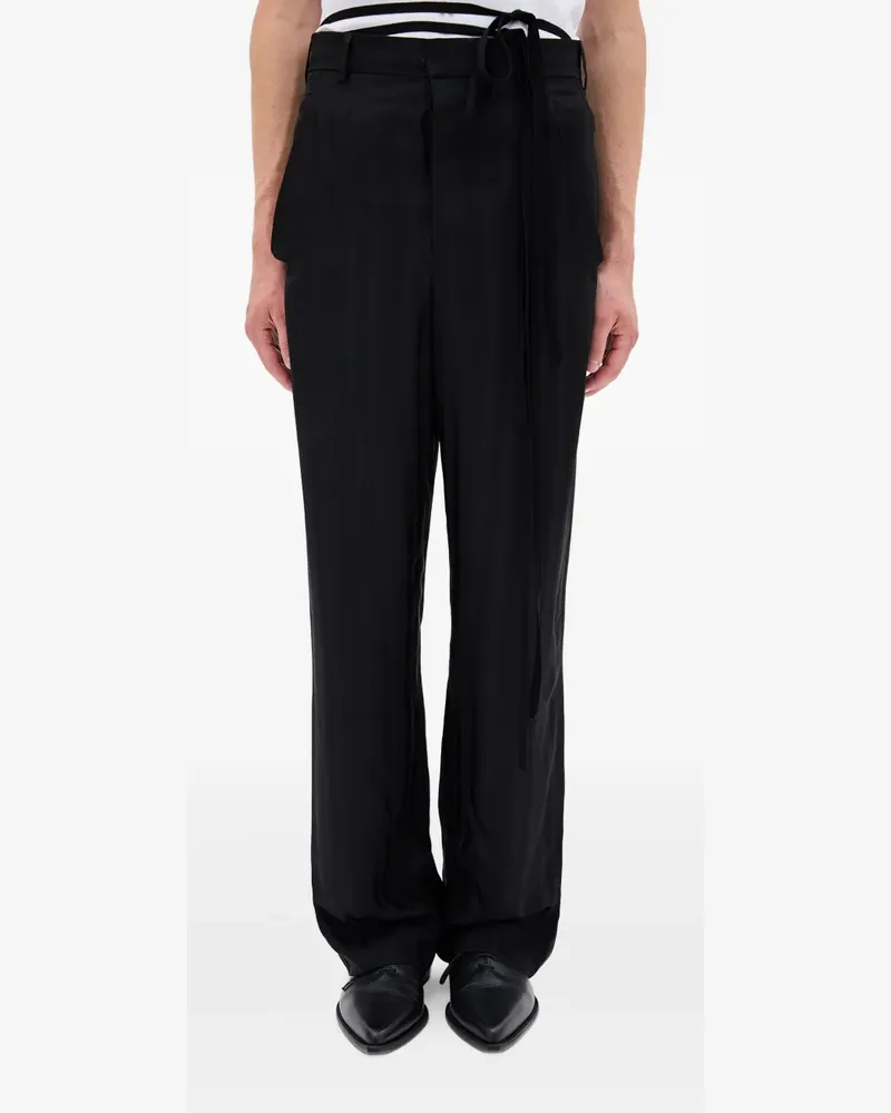 Ann Demeulemeester Cyrus Hose - Schwarz Schwarz