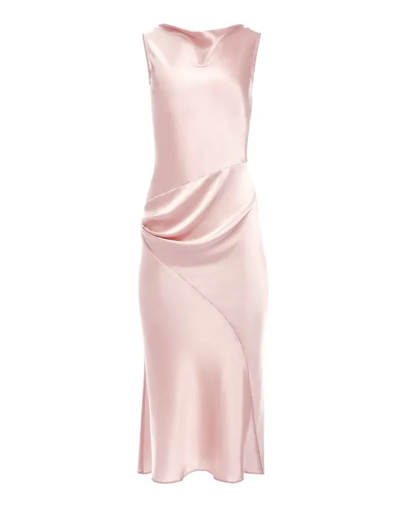Nina Ricci Asymmetrisches Midikleid - Rosa Rosa