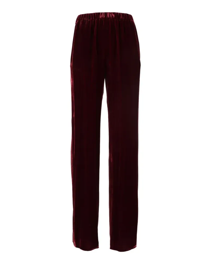 Antonelli Firenze velvet-effect wide-leg trousers - Rot Rot