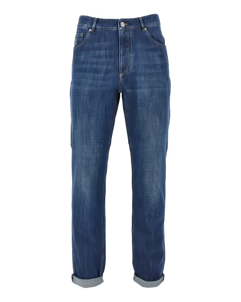 Brunello Cucinelli faded-effect jeans - Blau Blau
