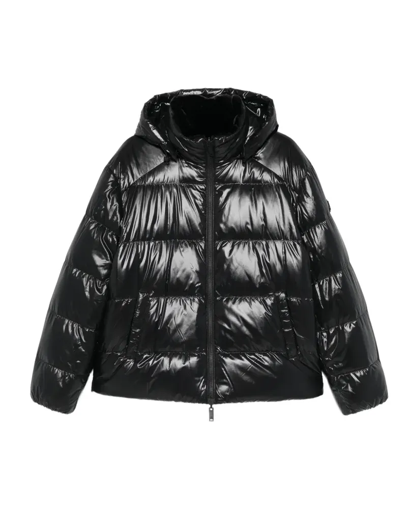 Moose Knuckles Gesteppte Kapuzenjacke - Schwarz Schwarz