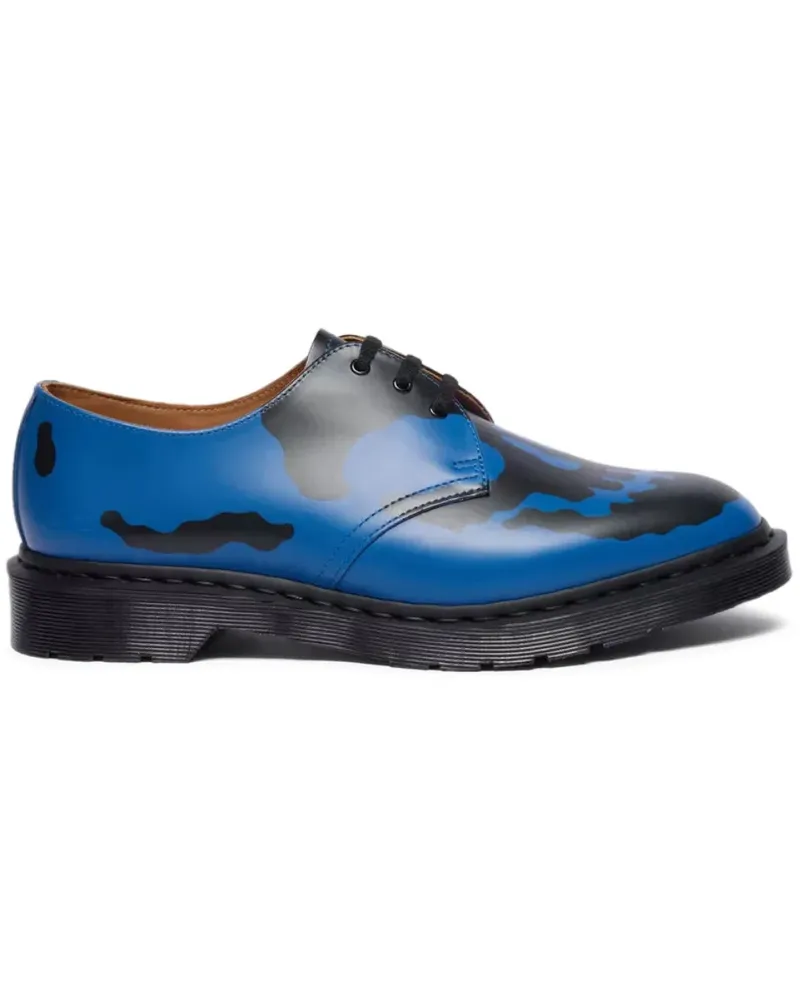 Dr.Martens 1461 Derby-Schuhe mit Totenkopf-Print - Blau Blau