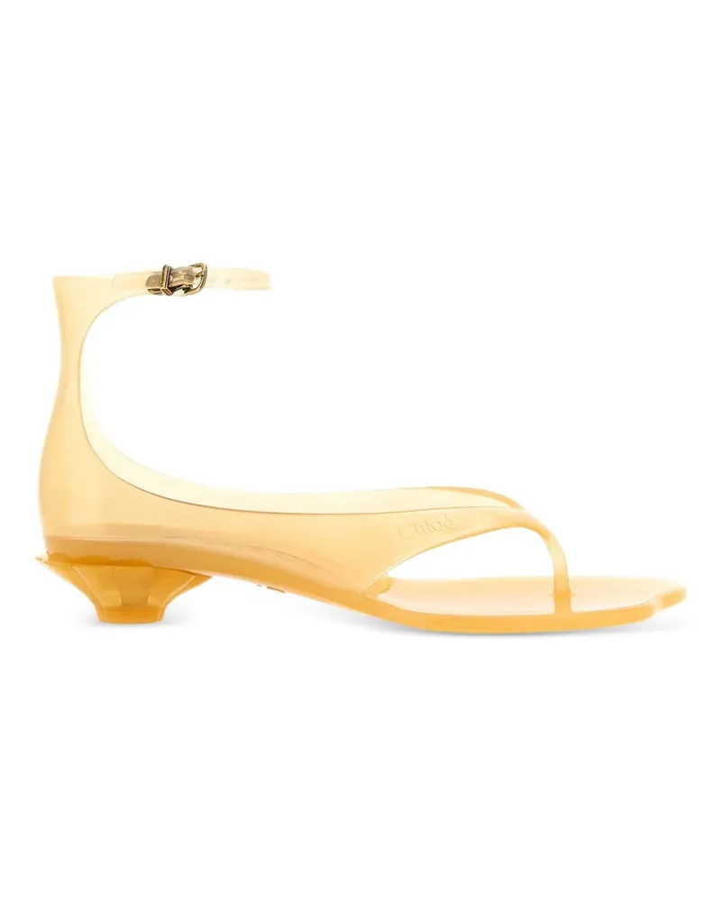 Chloé Jelly adjustable-strap sandals - Weiß Weiß