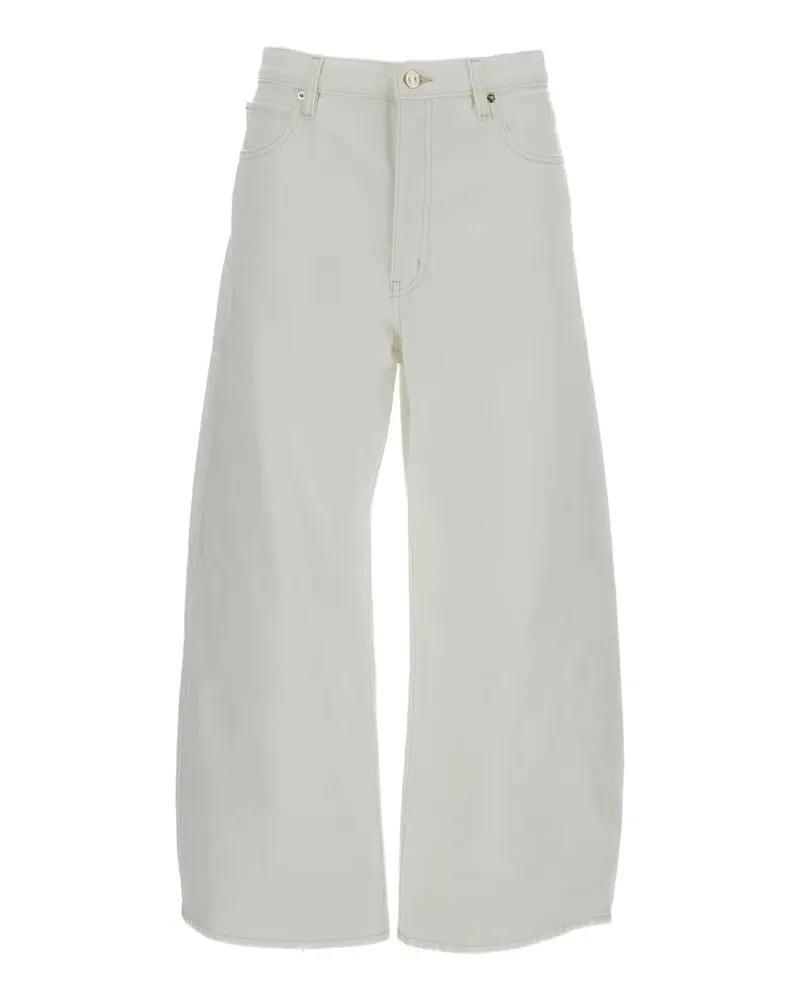 Frame Denim The Bow Crop wide-leg jeans - Weiß Weiß