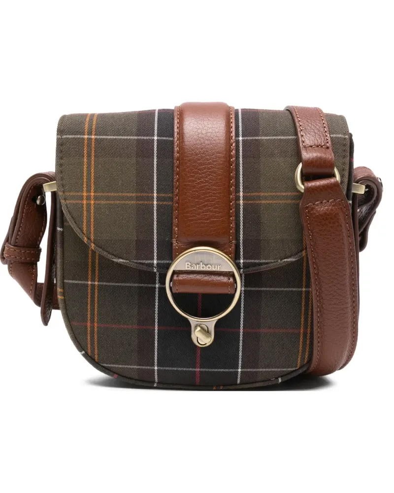Barbour Satchel-Tasche mit Schottenkaro - Grün Grün