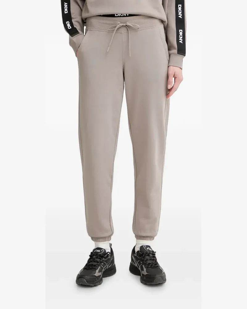 DKNY high-rise logo-waistband track pants - Braun Braun
