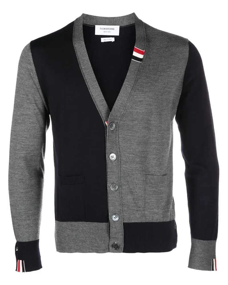 Thom Browne Cardigan mit V-Ausschnitt - Blau Blau