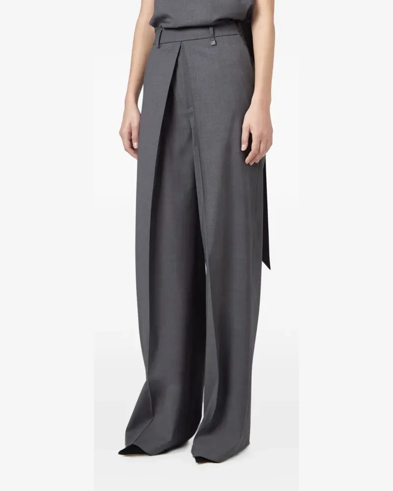 Giuseppe di Morabito Weite Hose im Wickelstil - Grau Grau