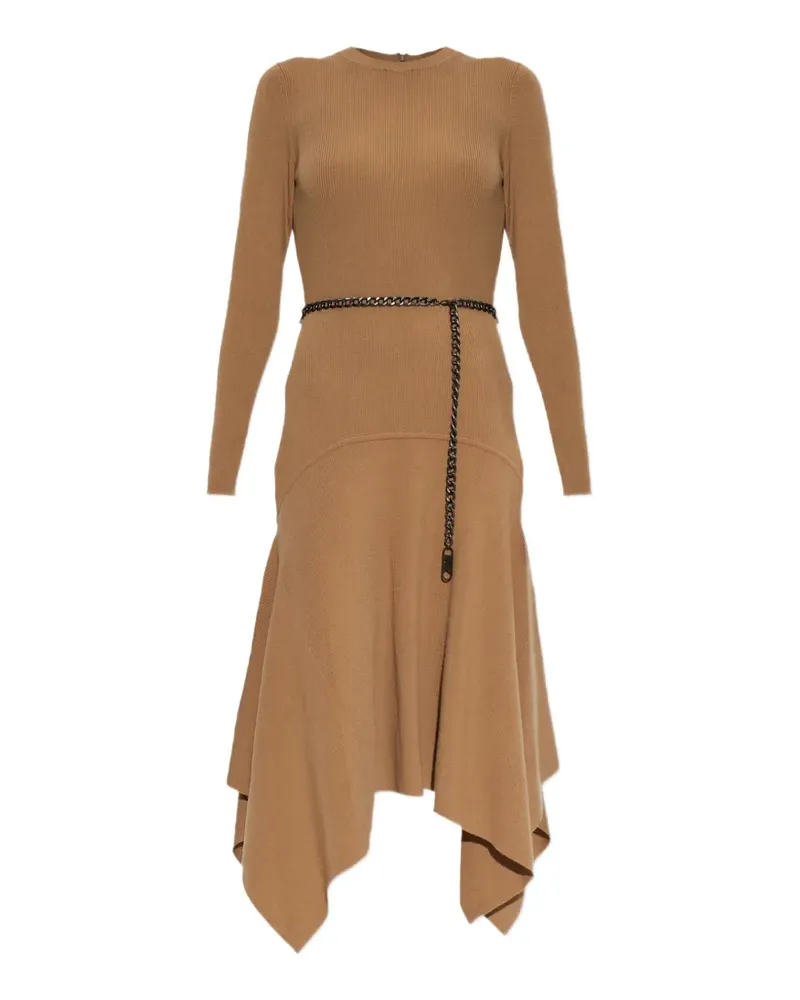 Michael Kors Einstecktuchkleid aus Stretch-Wolle - Braun Braun