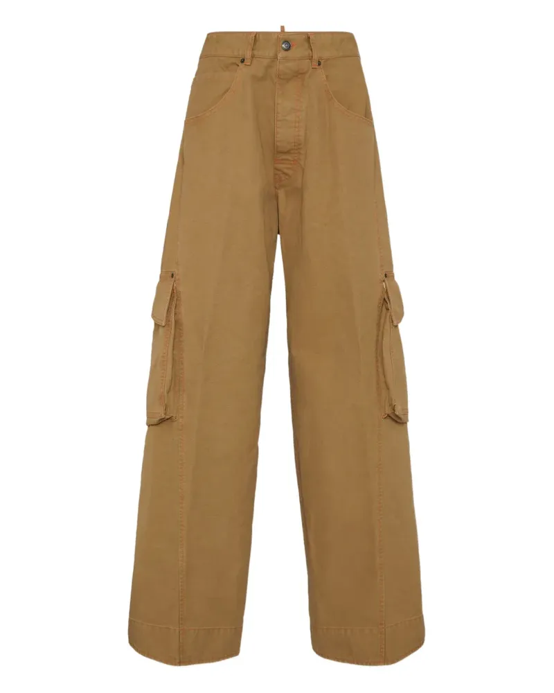 Dsquared2 Cargohose mit weitem Bein - Braun Braun