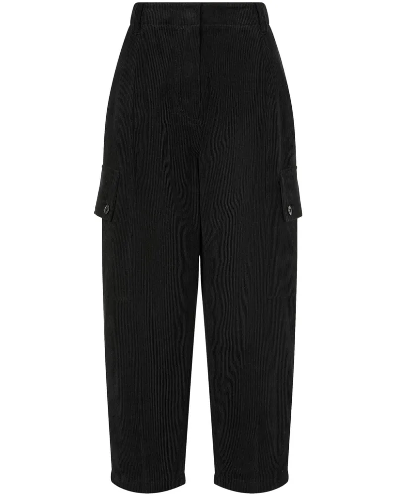 STUDIO TOMBOY Cargohose aus Cord - Schwarz Schwarz
