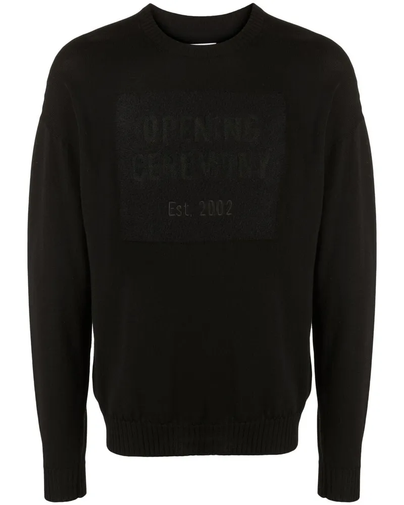 Opening Ceremony Pullover mit Logo Schwarz