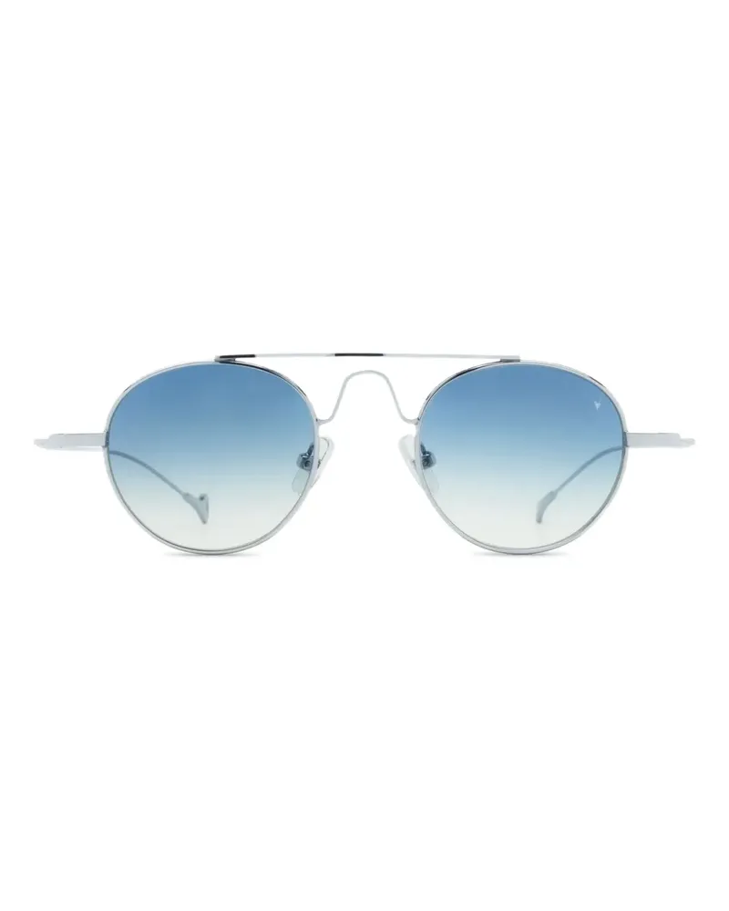 Eyepetizer Sonnenbrille mit rundem Gestell - Silber Silber