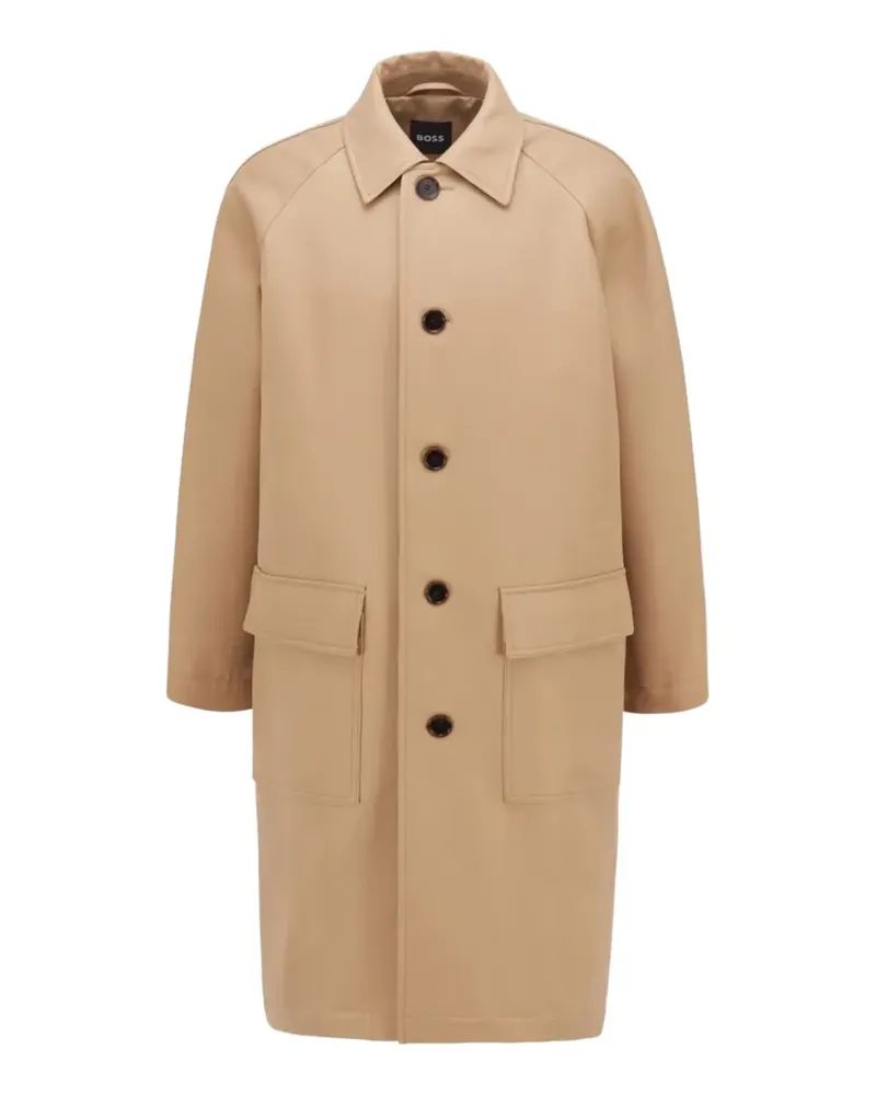 HUGO BOSS Mantel mit F-Cam-Patch - Nude Nude
