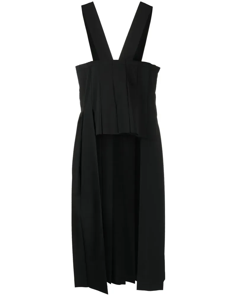 Comme des Garçons Kleid in Distressed-Wirkung - Schwarz Schwarz