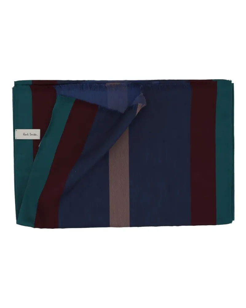 Paul Smith Reggie stripe scarf - Blau Blau