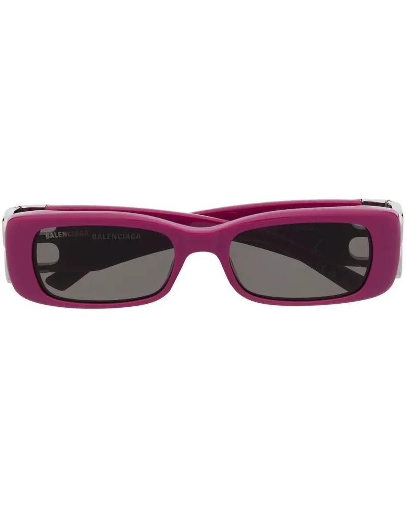 Balenciaga Eckige Dynasty Sonnenbrille - Rosa Rosa