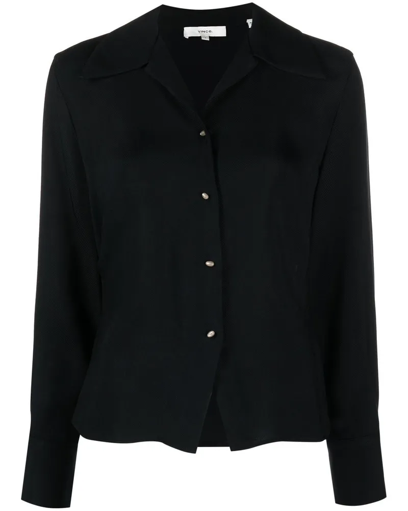Vince Bluse mit Oversized-Kragen - Blau Blau