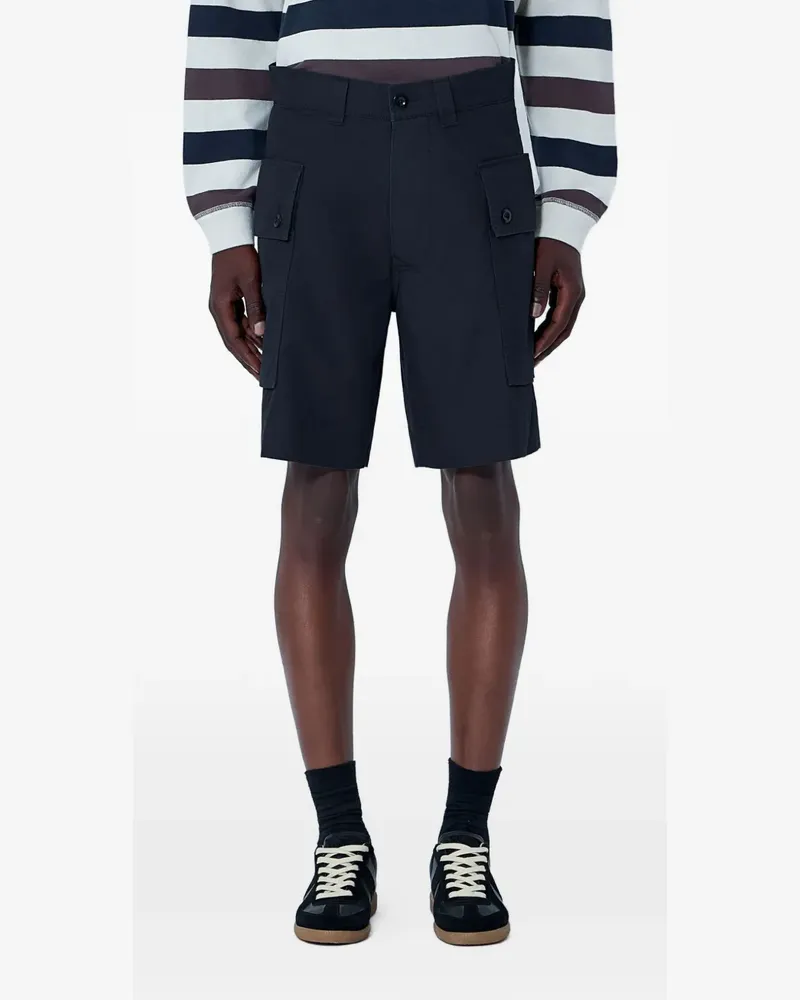 Margaret Howell flap-pocket cargo shorts - Schwarz Schwarz