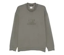 Sweatshirt mit Logo-Stickerei - Grau