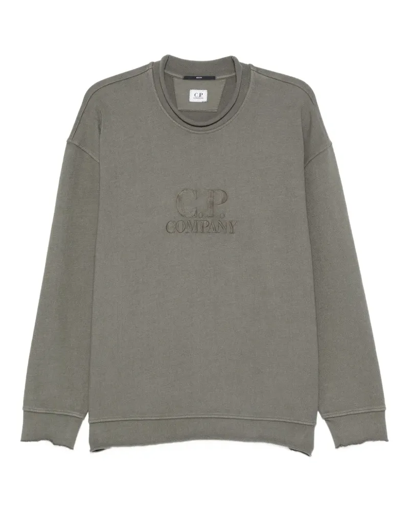 C.P. Company logo-embroidered sweatshirt - Grau Grau