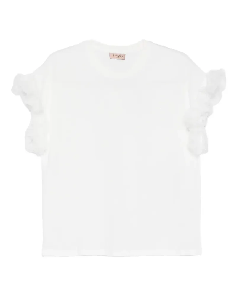 Twin-Set ruffled T-shirt - Weiß Weiß
