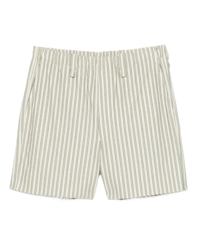 Issey Miyake vertical-stripe shorts - Grün Grün