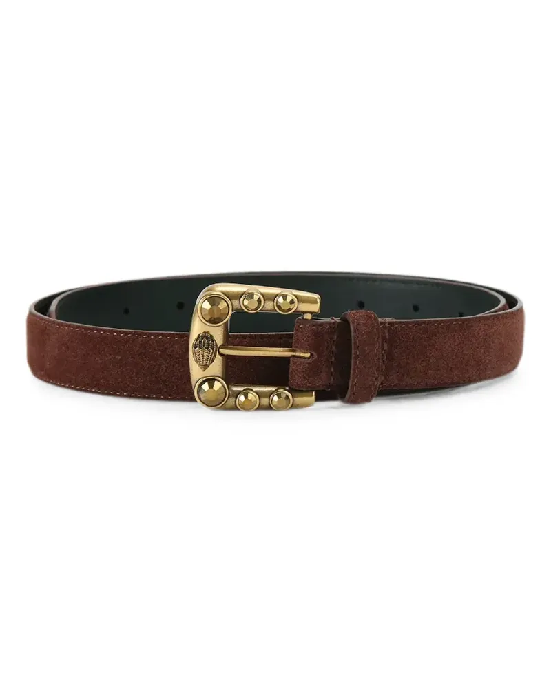 Kurt Geiger MADDOX crystal-embellished Eagle-head belt - Braun Braun