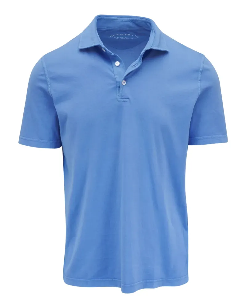 Fedeli Poloshirt aus Jersey - Blau Blau