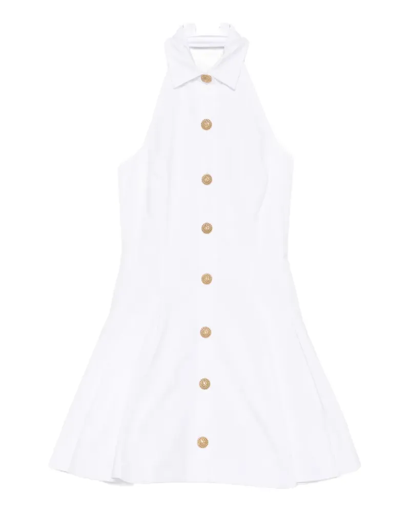 Balmain buttoned poplin dress - Weiß Weiß