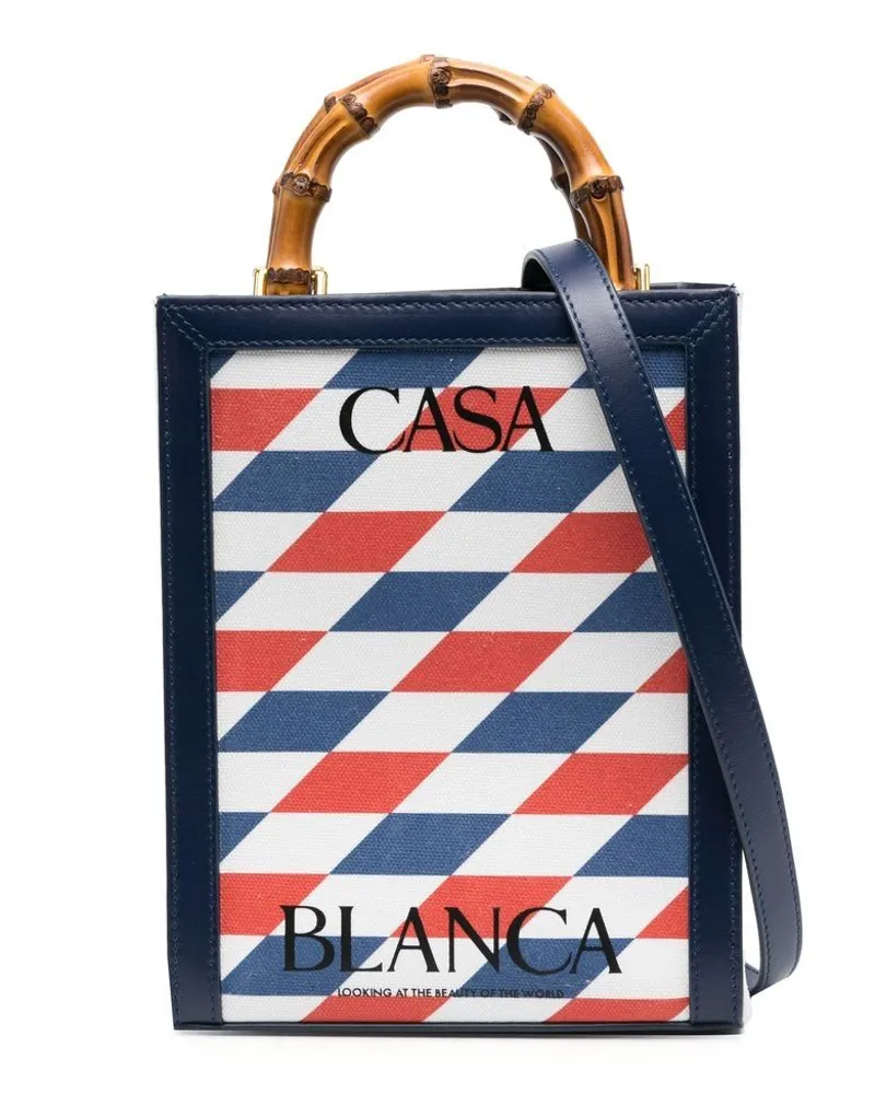 Casablanca Paris Handtasche mit Logo-Print - Weiß Weiß
