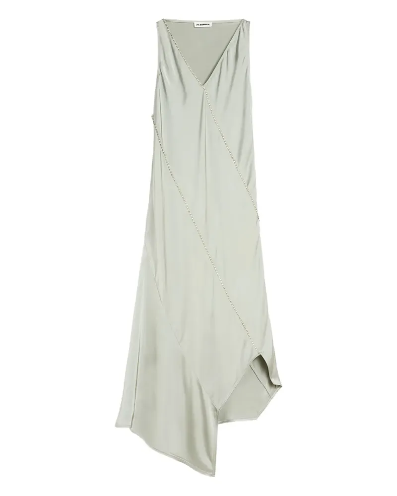 Jil Sander Kristallkleid mit V-Ausschnitt - Nude Nude
