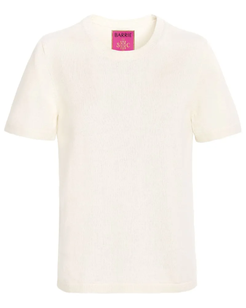 Barrie Fein gestricktes T-Shirt - Weiß Weiß