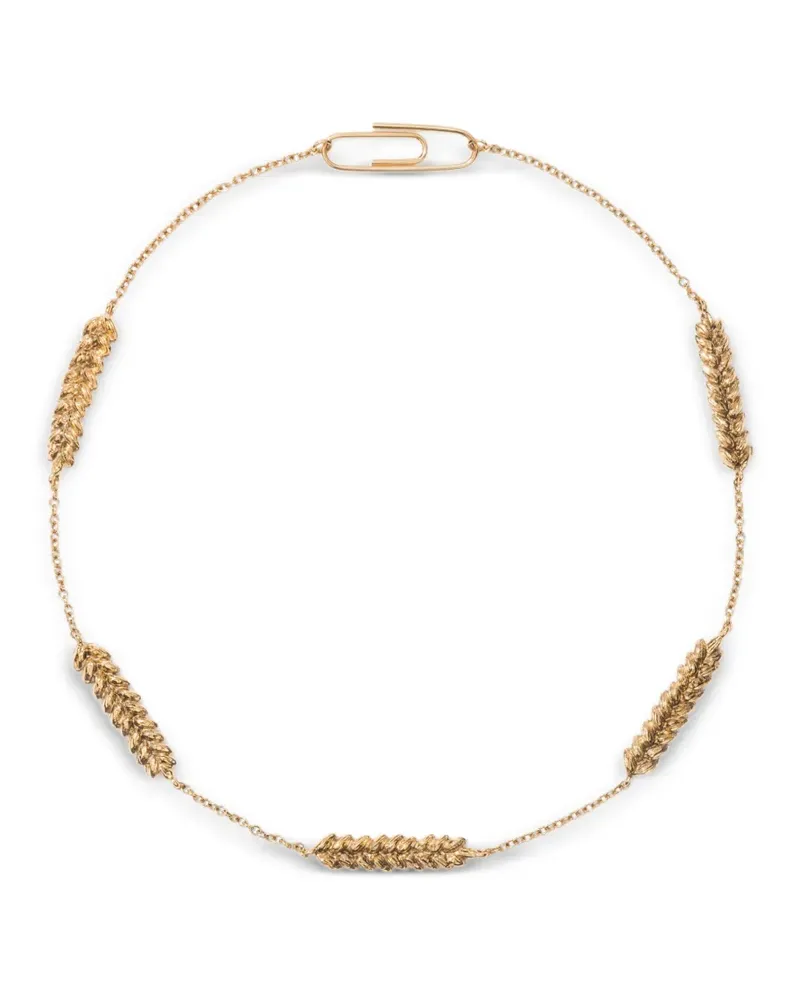 Aurélie Bidermann Five Wheat Cobs necklace - Gold Gold
