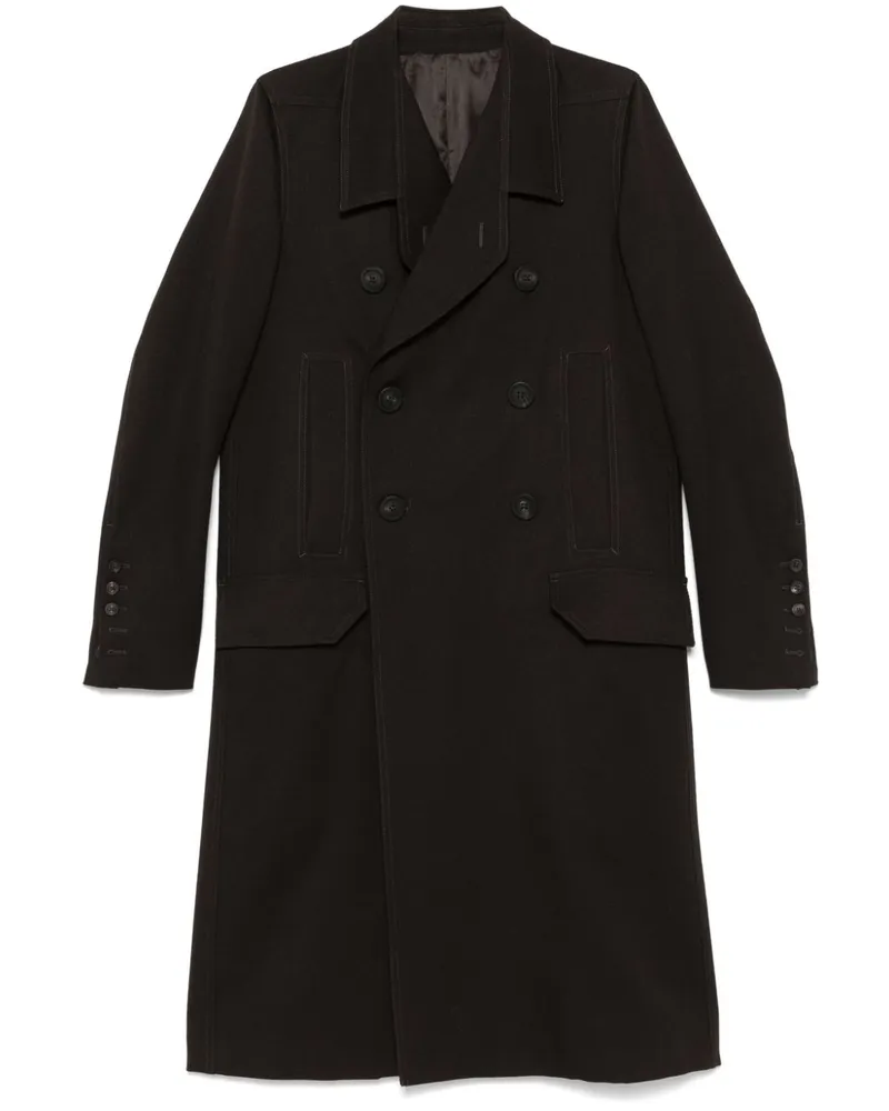 Rick Owens Officer Mantel - Braun Braun