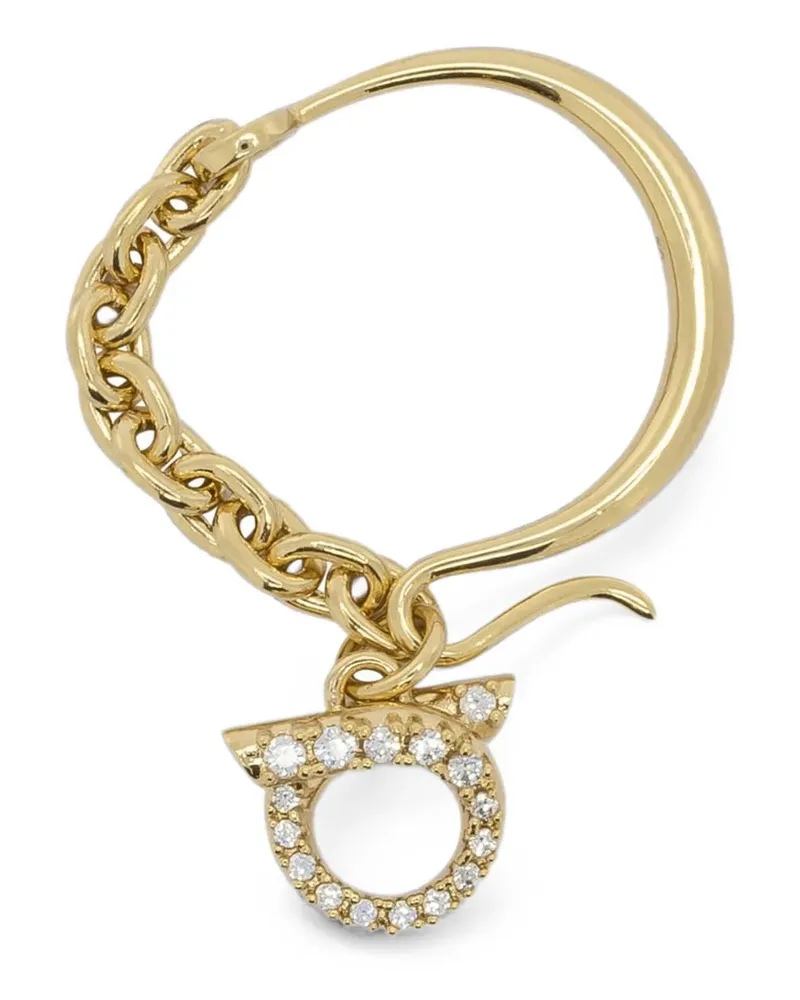 Ferragamo Gancini crystal-embellished necklace - Gold Gold