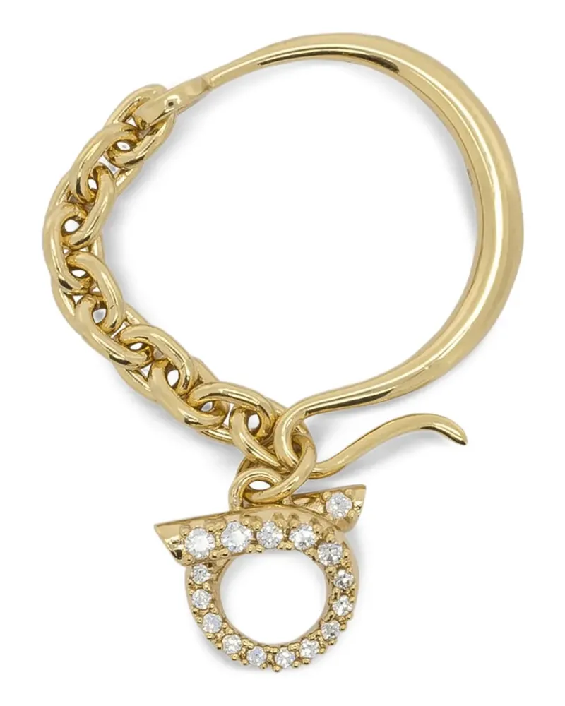 Ferragamo Gancini Halskette mit Kristallen - Gold Gold